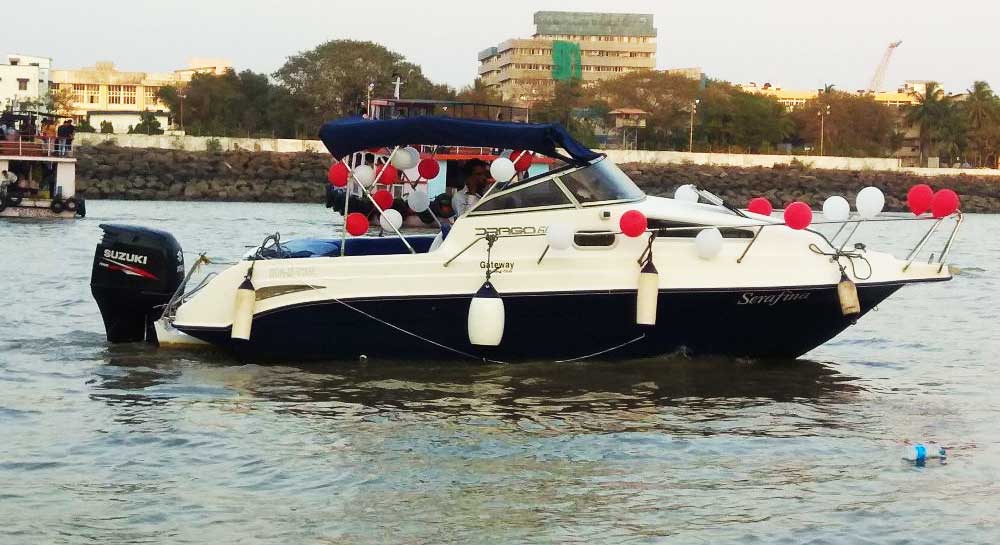 Drago 660 Speedboat on Charter in Mumbai from Gateway of India