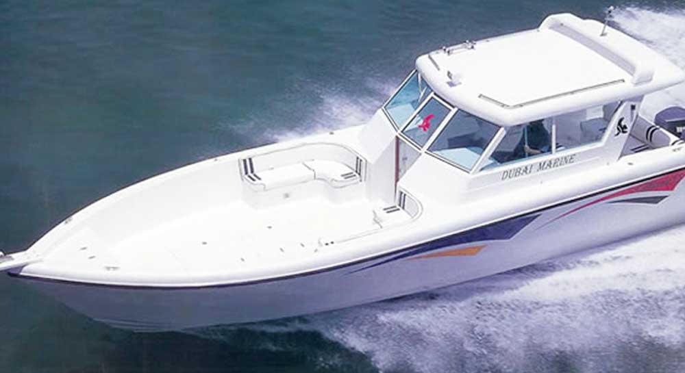 Dubai Marine 36 Speedboat on Charter in Mumbai from Gateway of India